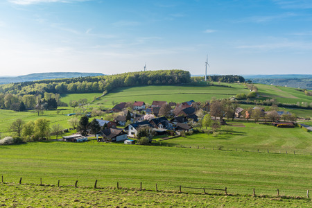 The ladscape in Germany in the sunlight .の写真素材