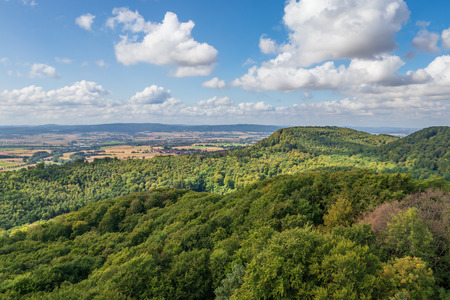 Sandstone rock formation Hohenstein in Germany .の写真素材