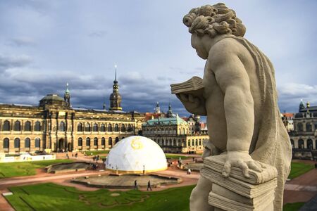 Baroque palace and park complex Zwinger in Dresden, Saxony, Germany.の写真素材