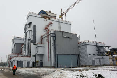 Construction of Liquid Radioactive Waste Treatment Plant at the Chernobyl nuclear power plant in...