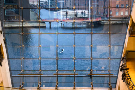 Interior of the Black Diamond, Copenhagen Royal Library. Denmark. February 2020のeditorial素材