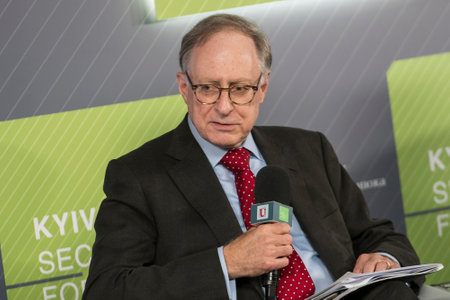 Former Deputy Secretary General of the North Atlantic Treaty Organization Alexander Vershbow during his visit to Kyiv, Ukraine, October 23, 2013. High quality photoのeditorial素材