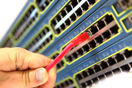 Manually Connecting Network Cable