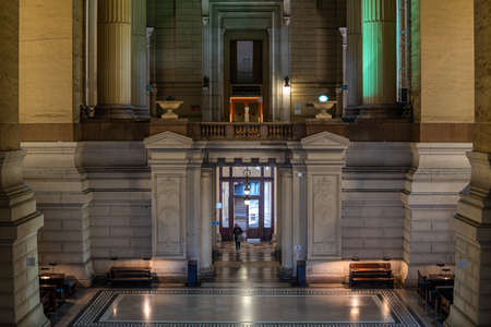 Brussels Capital Region - Belgium - 06 05 2022 - Main hall of the Court of Justiceのeditorial素材