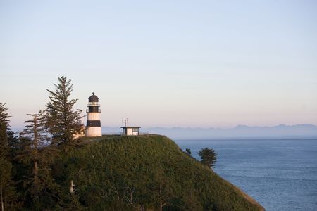 Cape Disappointment Light, Ilwaco, Washington,の写真素材