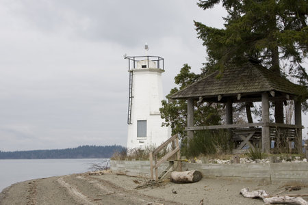 Dofflemeyer Point, Boston Harbor, Olympia, Washingtonの写真素材