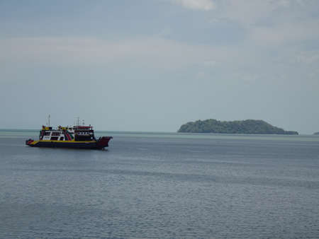 Ferry to Langkawi at Kuala Perlis, Perlis, Malaysia.のeditorial素材