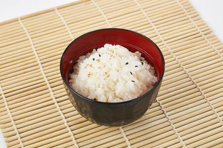 japan rice in bowlの写真素材