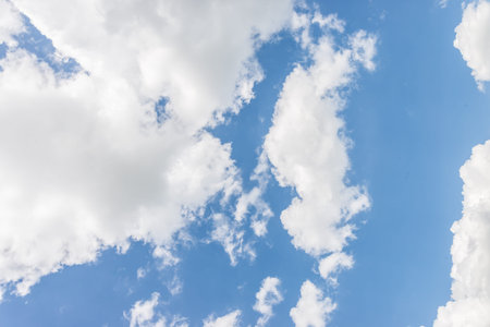 blue sky with cloud closeup