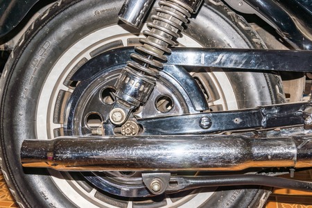 Exhaust of motorcycleの写真素材