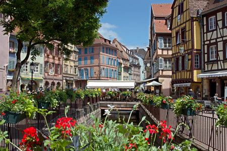Colmar La Petite Venise in Franceの写真素材