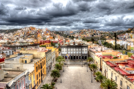 HDR of Las Palmas the capital of Gran Canariaの写真素材