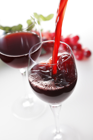 Red wine imageの写真素材