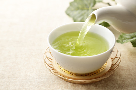 Japanese green teaの写真素材