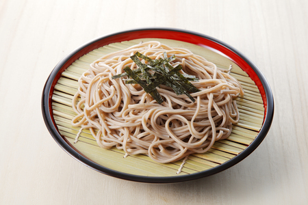 Soba, buckwheat noodlesの写真素材