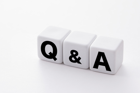 Q & A words imageの写真素材