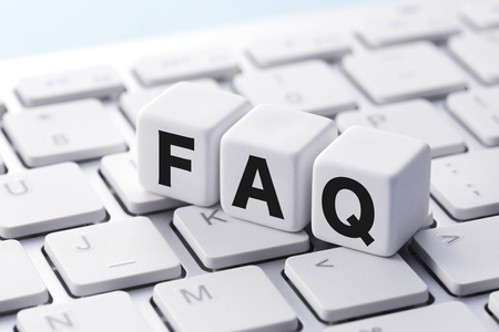 FAQ Frequently Asked Questionsの写真素材