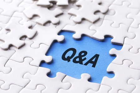 Q & A words imageの写真素材