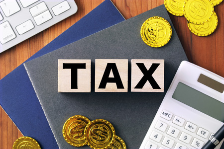 Tax calculation imageの写真素材