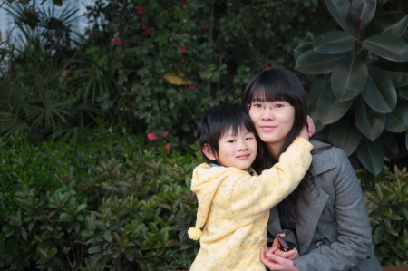 Love of mother and childの写真素材