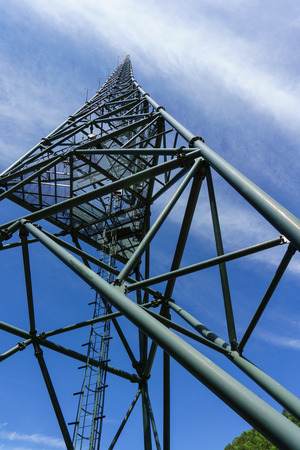 Xichang satellite launch center, communication towers in Chinaの写真素材