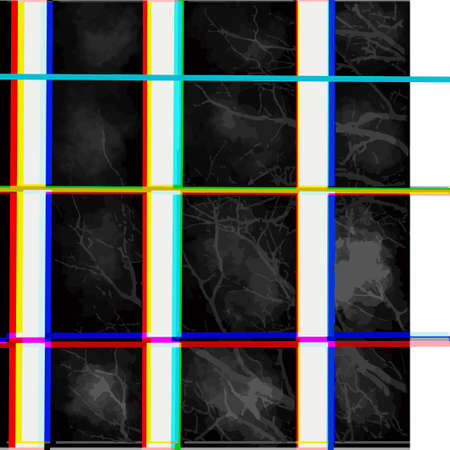 Abstract polarization in squares that repeat an infinite number of timesのイラスト素材