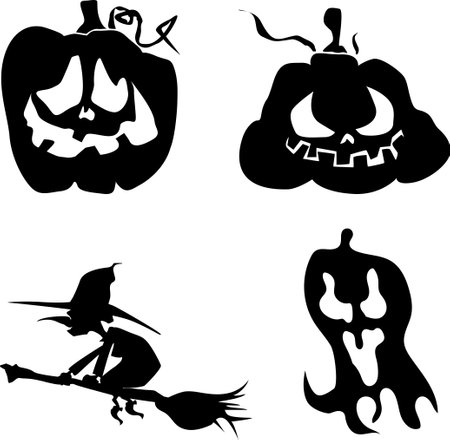art cartoon abstraction for halloween holiday illustrationのイラスト素材
