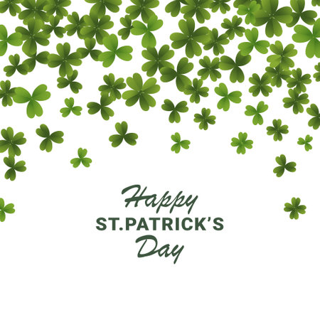st patricks day banner clover gradient in illustrationのイラスト素材