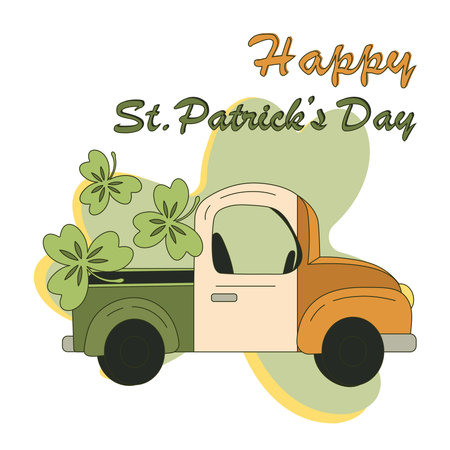 st patricks day banner happy st patricks day irish flag color car
