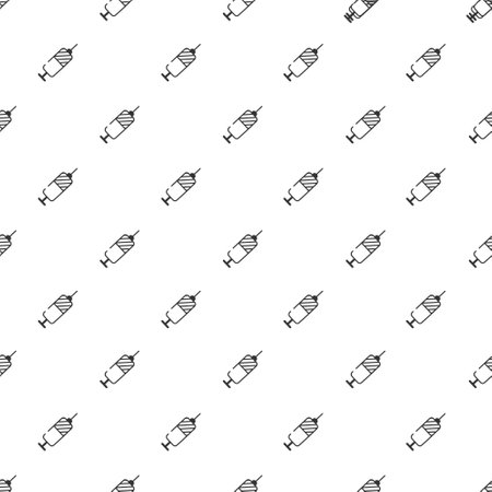 pattern medicine syringes in diagonal in vector and medicalのイラスト素材