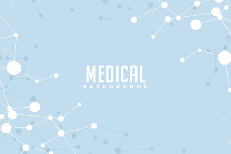 blue modern background medicine molecules in vectorのイラスト素材