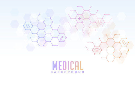 light abstract background medicine geometry gradient vectorのイラスト素材