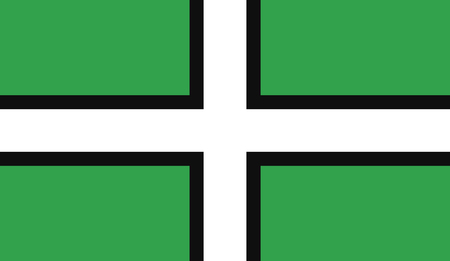 The historic flag of Devonのイラスト素材
