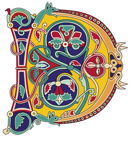 Medieval Initial Dのイラスト素材