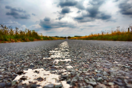 On the road, away from civilization and the city