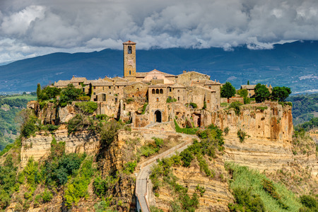 Civita di Bagnoregio Tuscany Italy Landscapeのeditorial素材