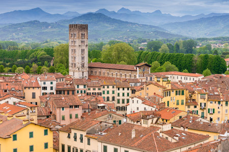 Lucca Tuscany Italyの写真素材