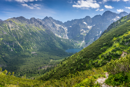 Tatra mountains landscape, Morskie Okoの写真素材