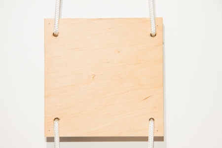 Plywood on the white backgroundの写真素材