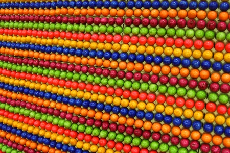 Ranks of color Easter eggsの写真素材