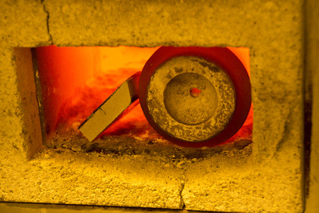 Muffle furnace for casting gold and silver, muffle furnace for casting gold and silver,の写真素材