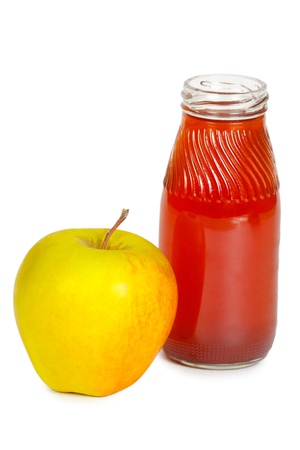 Juice and appleの写真素材