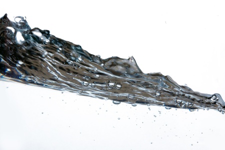 Jet of water with splashesの写真素材