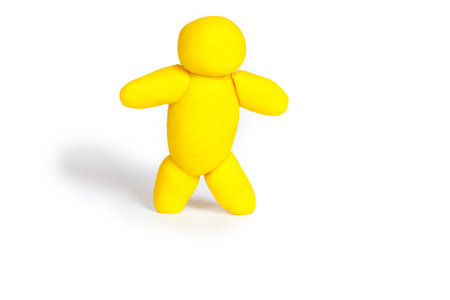 figurine from clay or plasticine for children's playの写真素材