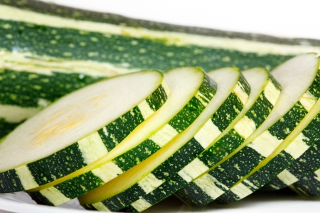 Sliced long marrowの写真素材