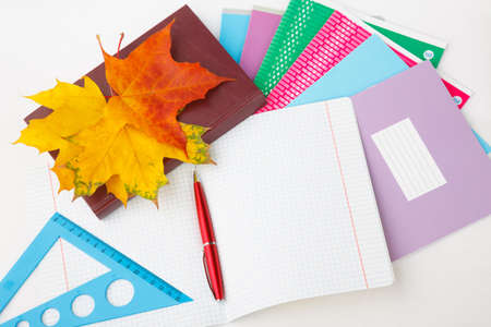 school supplies for studyの写真素材