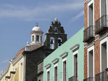 Street view of Puebloの写真素材