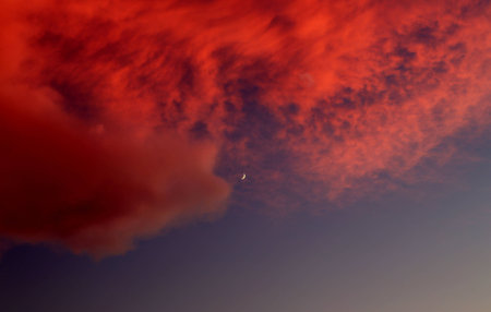 Beautiful Evening Cloudsの写真素材