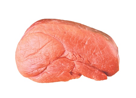 raw meat isolated on white backgroundの写真素材