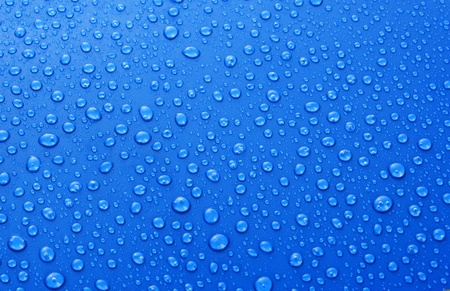 Beautiful blue water drops backgroundの写真素材